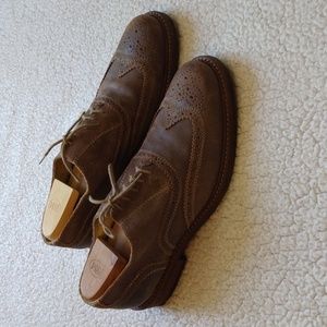 Simone Mariotti Suede Wingtip Shoes - Hand Made in Italy 10.5 US* = 43.5 EU